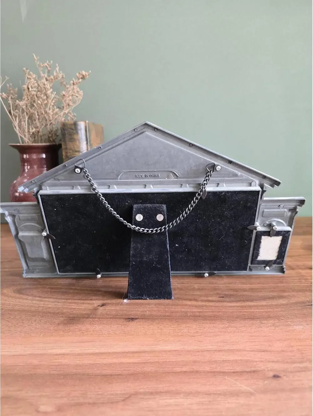Vintage Pewter-Finish School House Multi-Photo Frame K-12